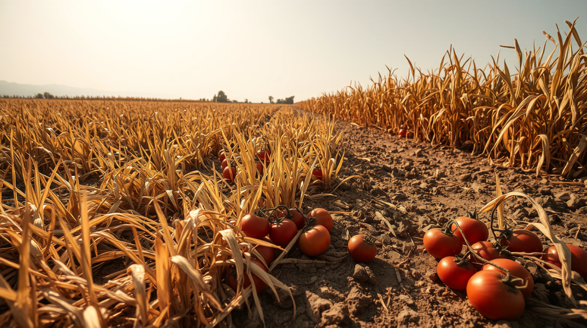 Agricoltura, danni da 3 miliardi: cosa cambia per le famiglie Campi di riso e mais appassiti dalla siccità, danni ai raccolti dell'agricoltura italiana del Nord