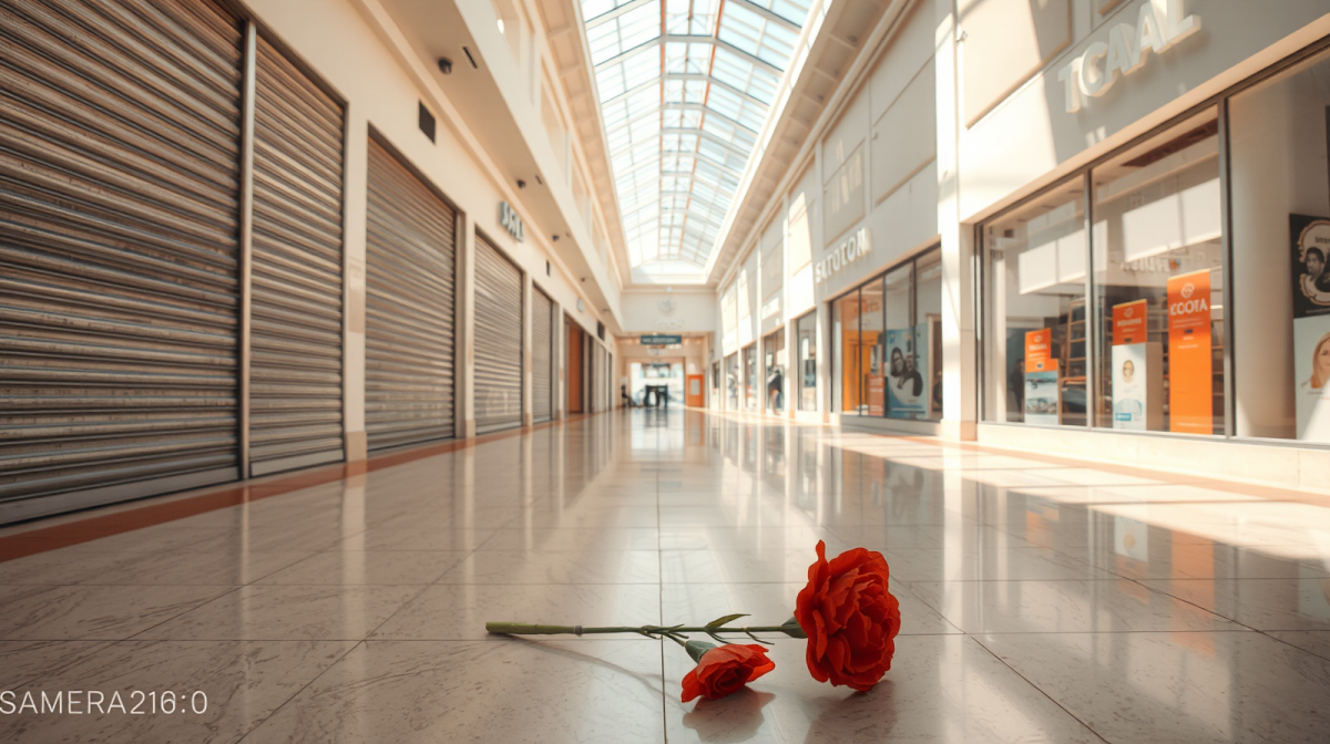 Ferragosto di lavoro ai Gigli, la Cgil sciopera: cosa rischia chi incrocia le braccia (e perché conviene farlo) Serrande abbassate in un centro commerciale luminoso a Ferragosto, simbolo dello sciopero dei lavoratori del commercio